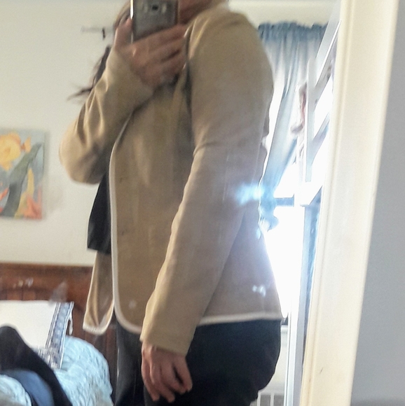 WOMENS BLAZER SIZE XS STRETCH BEUGE - Picture 6 of 8